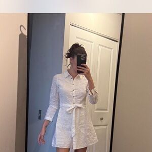 Zara White Lace Mini Dress